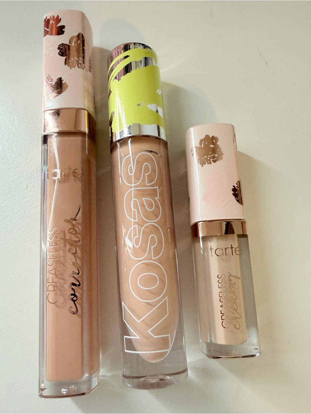 tarte creaseless color corrector, concealer mini, Kosas Revealer